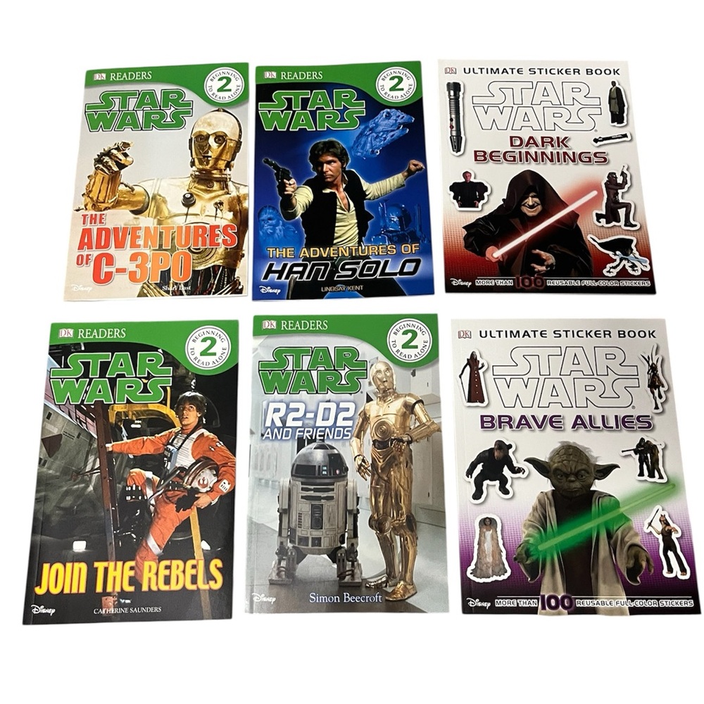 New: Crayola Star Wars Coloring Kit AND set of 6 Level 2 books